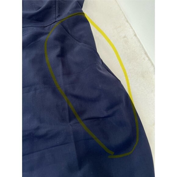 New J Crew Size T18 Tall resume dress Blue MSRP $228 **Defective Zipper** - Picture 5 of 16